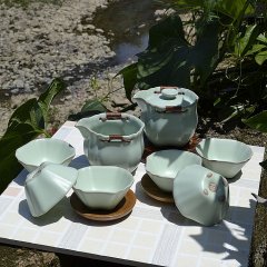 汝窑茶杯 汝窑茶具套装 汝窑茶壶 陶瓷茶具 功夫茶具 公道杯茶海